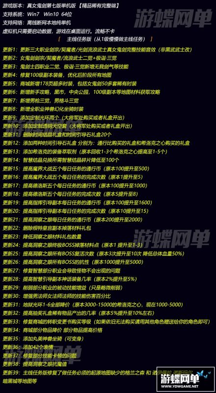 图片[1]-六九网单真女鬼剑第七版单机版流浪武士男枪男格斗三觉100级副本DNF地下城与勇士-六九网单