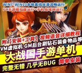 六九网单Q版大战国手游单机版三国策略稀有完整VM一键服务端GM网单-六九网单