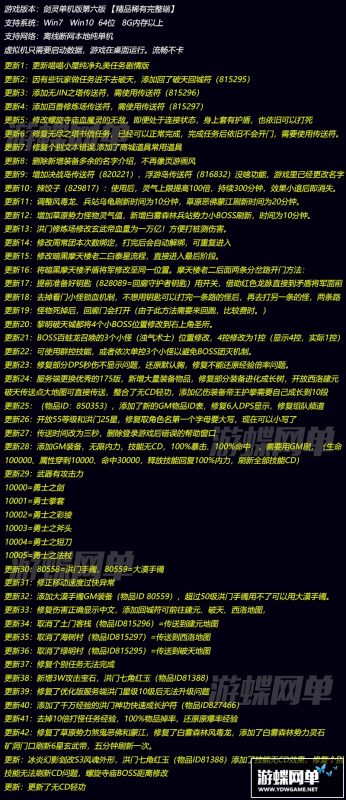 图片[1]-六九网单剑灵单机版第六版一键端 3D剣靈BNS单机局域网捏脸包赠送MOD网单-六九网单