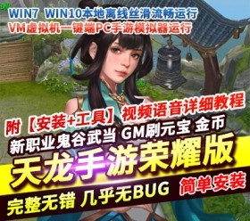 六九网单天龙八部手游单机版荣耀版新职业鬼谷武当VM一键端GM后台刷元宝-六九网单