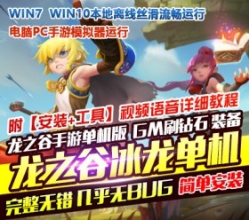 3D龙之谷冰龙单机版网单PC电脑模拟器运行GM刷钻石龙币金币物品装备-六九网单