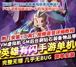 英雄有闪放置RPG刷宝手游单机版 法师双角色+8倍速+150章 一键端+GM后台-六九网单