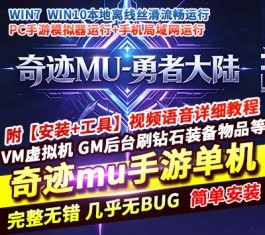 2026奇迹MU勇者大陆修复版手游单机版 一键端+GM无限代金内购 精品端-六九网单