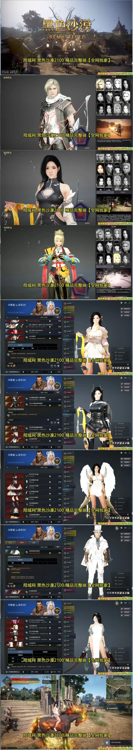 图片[4]-黑色沙漠2100版局域网单机一键端 新增兰/巡林者/女斗神 稀有完整端-六九网单