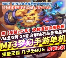 MT3梦幻手游定制梦十一尊享挂机版 一键端+双端+GM后台 单机版-乐久网单